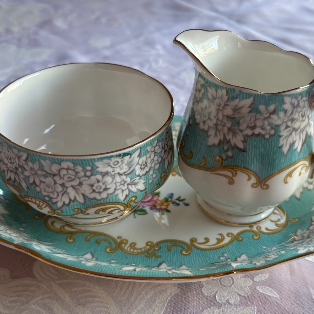Royal Albert Enchantment Cream, Sugar on Tray - Pristine